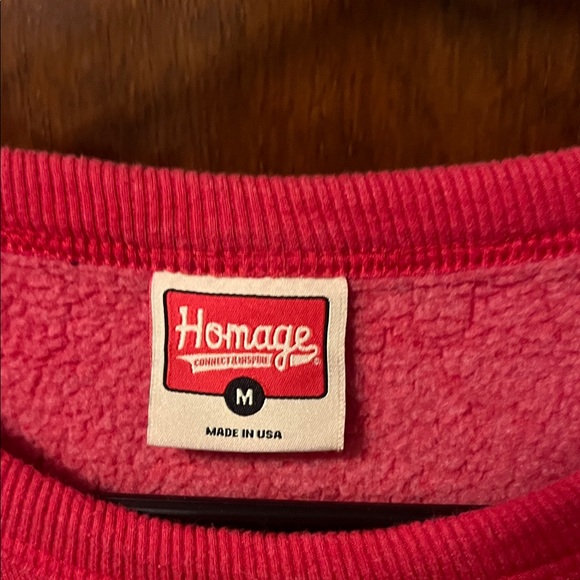HOMAGE Red, Gray, and Blue Crewneck Sweater - Picture 2 of 3